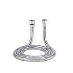 ValueHall Shower Hose Long Double Lock Stainless Steel Replacement Handheld Shower Hose 59Inches/1.5Meter with Brass Fittings, Teflon Tape and Washers Included Chrome Finish V7052