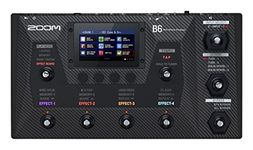 Zoom B6 Bass Multi-Effects Processor with 4 DI Boxes, A/B Switcher, Touchscreen Interface, 100+ Built in Effects, Amp Modeling, IR’s, Looper, & Audio Interface for Direct Recording to Computer