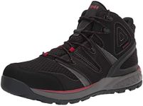 Propet Mens Veymont Hiking Casual Boots Ankle - Black, Black/Red, 13 XX-Wide