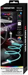 Monster Bluetooth Sound Reactive RGB Fiber Optic Car Interior Lighting Kit, Use Remote/Downloadable App to Customize, Sound-Reactive Mode, Easy Installation, 13ft Cable/12V Adapter Included, 4-Pack