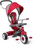 Radio Flyer EZ Fold 4 in 1 Stroll N Trike Versatile Infant Toddler Stroller Tricycle for Babies 9 Months to Children 5 Years Old, Red