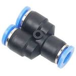 6MM Pneumatic EQUAL Union Y Push to Connect Fitting 3 Way Port 6 MM Plastic Y Shape Tube (PY) Quick Connector 5 PCS