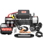 WINCHMAX 13,500lb (6,123kg) Military Grade 12v Electric Winch. 28m x 11mm Dyneema Synthetic Rope. Competition Hook.