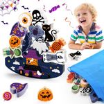 IPOURUP Halloween Toys for Kids 3-10 Kids Wooden Stacking Blocks Toy Halloween Birthday Gifts for 4 5 6 7 8 9 Year Old Boys Girls Toy Kid Balance Competition Games for Ages 5-7 Party Favors Supplies