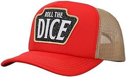 Dungeons & Dragons Roll The Dice Men's Red Foam Trucker Hat