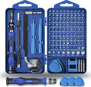 Precision Screwdriver Set, SHOWPIN 122 in 1 Computer Screwdriver Kit, Laptop Screwdriver Sets with 101 Magnetic Drill Bits, Electronics Tool Kit Compatible for Computer, Tablet, PC, iPhone, PS4 Repair