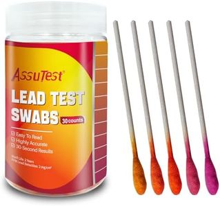 AssuTest Lead Test Kit Results in Just 30 Seconds(60 Immediate Result Swabs) at Home Lead Test Kit，Use for Various Surfaces - Paint, Crockery, Toys, Jewellery, Metals, Ceramics, Woodwork