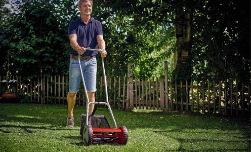 Einhell Manual Hand Push Lawnmower – 30cm Cutting Width, 16L Grass Box