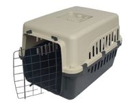 Petlicious & More® IATA Approved Pet Flight Cage for Small Puppies & Dogs I Pet Carrier I Cat Carrier I Dog Carrier (Size - D50 Cmx H32 Cm x W35 Cm)