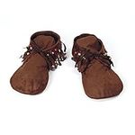 Ladies Brown Indian Moccasins (1 Pair) - Comfortable & Stylish Design, Perfect for Festival, Hippy Parties, Themed Events, & Everyday Footwear