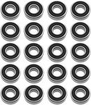 EMSea 20x 698-2RS Deep Groove Ball Bearing 8x19x6mm Carbon Steel Double Rubber Sealed