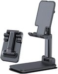 Z ZHIHUITAO Phone Stand Adjustable Folding Cell Phone Holder for All Tablets and Cellphones Support (Black)