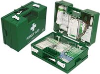 EVAQ8 UK Workplace First Aid Kit in Deluxe Box for 100+ Persons in Office Environments (L) British Standard BS8599-1