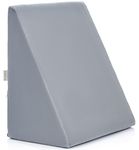 FOVERA Memory Foam Wedge Pillow | 2 Years Warranty | Bed Wedge Cushion, Orthopedic Back Support for Bed | for Acid Reflux, Snoring, GERD, Leg Elevation (Grey, 18L x 17.5W x 11H Inch)