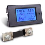 MICTUNING LCD Display Digital Voltage Multimeter DC 6.5-100V 0-100A Current Power Energy Meter Ammeter Voltmeter