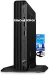 HP EliteDesk 800 G6 Business Mini PC Desktop Computer, Intel Hexa-Core i5-10400 (Beat i7-8700), 64GB DDR4 RAM, 1TB PCIe SSD, WiFi, Bluetooth, Type-C, Keyboard & Mouse, Windows 11 Pro, Tilsiy Cable