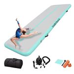 DAIRTRACK IBATMS Air Track 10ft/13ft/16ft/20ft Inflatable Gymnastics Tumble Track Air Mat Air Floor Mat for Home Outdoor Sports Training Cheerleading