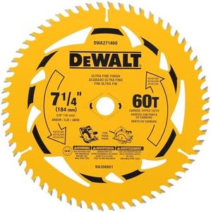 DEWALT Circular Saw Blade, 7-1/4 Inch, 60 - Tooth (DWA271460)