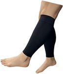 Presadee Kid’s Edition Shin Leg Calf 15-20 mmHg Med Compression Support Active Gym Running Sports Sleeve, Black, Small/Medium