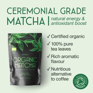 SuperSelf Organic Matcha Powder 120g – Premium Japanese Green Tea