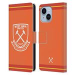 Head Case Designs Officially Licensed West Ham United FC Away Goalkeeper 2020/21 Crest Kit Leather Book Wallet Case Cover Compatible With Apple iPhone 14 Plus
