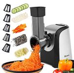 Electric Vegetable Graters Professional Salad Maker, Electric Slicer Shredder Graters for Kitchen, Electric Salad Shooter for Vegetables Carrot Cheese Black