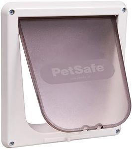 PetSafe Interior Cat Door: 4-Way Locking, Indoor Pet Door Flap - Tinted Privacy Door for Cat Litter Box or Pet Feeder, Built-in Door Lock, Durable Door Frame, DIY Easy Install, Hardware Kit Included