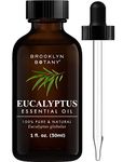 Brooklyn Botany Eucalyptus Essential Oil – 100% Pure and Natural – Premium Grade Oil with Dropper - for Aromatherapy and Diffuser - 30 ml