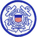 United States Coast Guard USCG Circular Seal Embroidered Patch, with Iron-On Adhesive (Full)