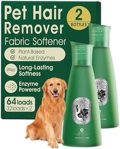 Seedshub Pet Hair Remover for Laundry, 90% Fur Removal, Fabric Softener Liquid(Non-Dissolving) + Stain Remover, Removes Residue & Odors, Cedar Scent – 2 × 27 fl oz, 32 Loads