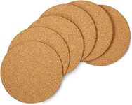 Polaris Fox Pack of 10 Cork Coaster | 4 inch Coaster | Eco Friendly Absorbent Saucers for Coffee, Cups, Thick & Absorbent, Non Slippery, Heat Resistant |