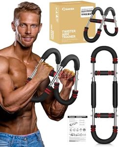 Saker Twister Arm Trainer, PowerTwist Arm Trainer, Adjustable Forearm Strengthener, Portable Spring Resistance for Home Fitness (70-110LB)