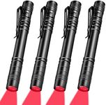 Tuanse 4 Pcs Red Light Flashlight R