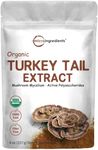 Organic Turkey Tail Mushroom Powder (50:1 Extract), 8 Ounce | Freeze Dried with Active Polysaccharides, Supports Immune Response & Cellular Level, Pet Friendly