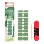 Mylee Gel Nail Wraps [Olive Grove] – Solid Colour Range – 20 Pre-Cured Gel Stickers for Instant Mani – No Lamp Needed, Chip-Resistant, Glossy Finish, Lasts Up to 14 Days – Vegan & Cruelty-Free