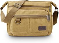 INONIX Canvas Messenger Bag# Laptop Shoulder Bag & Camera Satchel. Fits 13.3 Inch Macbook Pro Air. Multiple Pockets & Heavy Duty Washed Canvas Material. Retro Vintage Style & Well Organized.