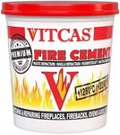 Vitcas 1kg Premium Fire Cement – Fire Bricks – Excellent Adhesion – Fireproof – Patching and Repairing – Easy to use