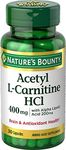 Nature's Bounty Acetyl L-Carnitine HCI 400 mg with Alpha Lipoic Acid 200 mg - 30 Capsules