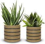 2 Packs Woven Cotton Rope Plant Bas