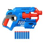 Nerf Alpha Strike Hammerstorm Blaster – Hammer-Priming Action, Rotating 8-Dart Drum, 8 Official Nerf Elite Darts – for Children, Teens, Adults, Multicolor (E6748)