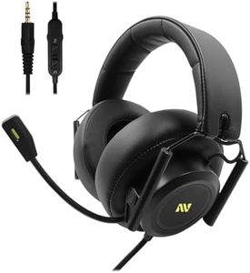 COLUSI M21 Wired Gaming Headset with Microphone-Soft Memory Foam Cushion-Portable Foldable Headphones-for PC, PS4, PS5, Switch, Xbox One, Xbox Series X|S, Mobile-3.5mm Audio Jack