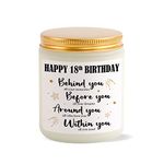 18th Birthday Gifts for Girls, 18 Year Old Girl Birthday Gifts, Happy Birthday Gifts for 18 Year Old Girl, Daughter, Sister, Granddaughter, BFF, Friends - Vanilla, Buttercream and Sugar Scent Candle
