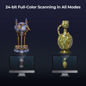 Creality CR-Scan Raptor Pro 3D Scanner – 22+7 Blue Laser, 0.02mm Accuracy, 60fps Full-Color Handheld for Windows/macOS