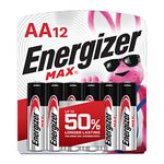 Energizer MAX AA Batteries (12 Pack), Double A Alkaline Batteries