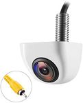 NATIKA Backup/Front View Camera,IP69K Waterproof Great Night Vision HD and Super Wide Angle Metal OEM Style Reverse Rear View Backup Camera for Cars Pickup Trucks SUVs RVs Vans (White)