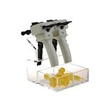 Dental Impression Cartridge Delivery Dispenser Gun Mixing Tips Organizer Holder Acylic