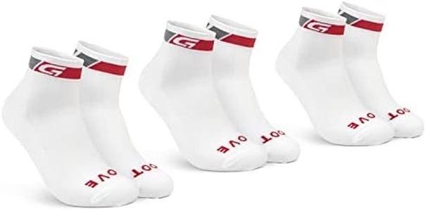 GripGrab Unisex's Classic Low Cut Summer Cycling Socks-Short Single & Multi 3Pack-Bicycle Road, Mountain, Indoor, Spinning (Pack of 3), White-3 Pairs, M (EU 41-44 // UK 7.5-10)