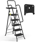 HBTower 5 Step Ladder, Folding Step