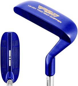 PGM Golf Club Two-Way Chipper 36°, Dual-Sided Chipper Putter for Men & Women, Short Game Improvement Wedge Right & Left Handed, Blue TUG071
