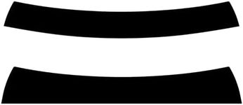 True Line Automotive Precut Car Sun Visor Window Tint Compatible with Jeep Compass 2018-2023 - Customizable Visor - Sunshade for Car Windshield - Sun Visor for Car Windows - Tint Kit